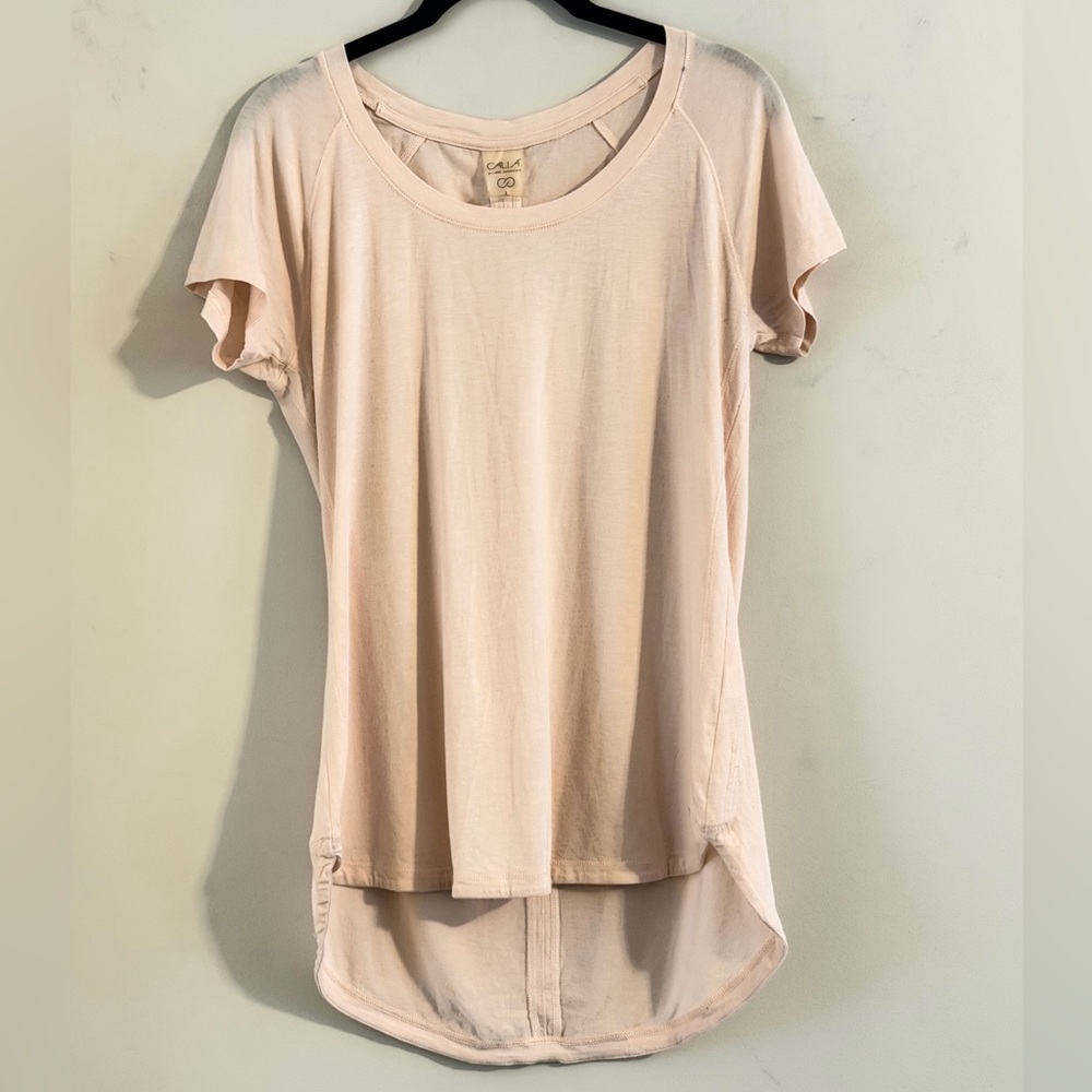 CALIA by Carrie Underwood Women's Ballerina Pink Short Sleeve Tee Size L